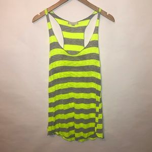 Neon striped tank top